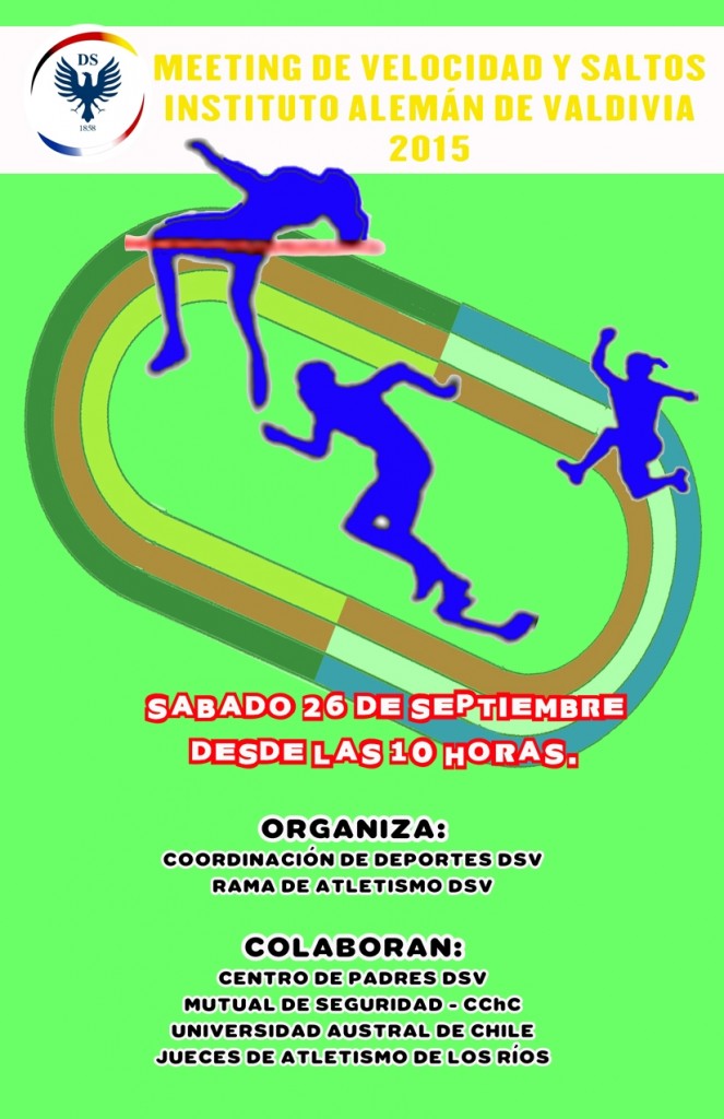 AFICHE MEETING DE VELOCIDAD Y SALTOS - SABADO 26 DE SEPTIEMBRE 2015